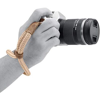 MegaGear Handschlaufe für SLR, DSLR-Kamera, Baumwolle, klein, nerzfarben, Mink, Small 23cm/9inc, MG1792 MegaGear Handschlaufe für SLR, DSLR-Kamera, Baumwolle, klein, nerzfarben, Mink, Small 23cm/9inc, MG1792
