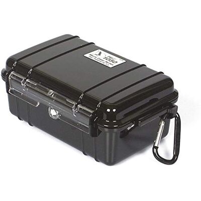 PELI 1050 Micro Case-Schützende Hartschalenbox für Kleine Gegenstände, IP67 Waterdicht, 1L Volumen, Schwarz/Schwarze Gummieinlage PELI 1050 Micro Case-Schützende Hartschalenbox für Kleine Gegenstände, IP67 Waterdicht, 1L Volumen, Schwarz/Schwarze Gummieinlage