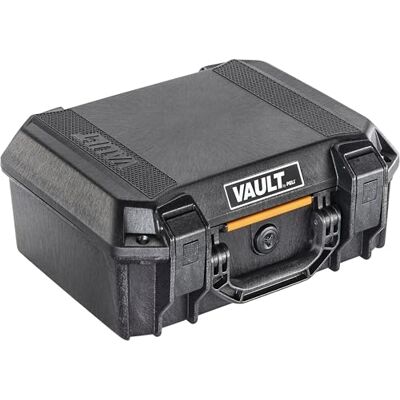 PELI Vault V200C Schutzkoffer; Überlegener Schutz für wertvolle Ausrüstung; Wetterfest & staubdicht; Innenvolumen: 13 Liter; Farbe: Schwarz PELI Vault V200C Schutzkoffer; Überlegener Schutz für wertvolle Ausrüstung; Wetterfest & staubdicht; Innenvolumen: 13 Liter; Farbe: Schwarz