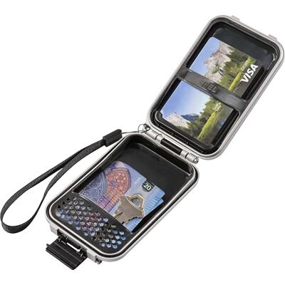 PELI G5 RF Field Wallet, Anti-RFID, hackerfest und IP67 wasserdicht, Made in US, Farbe: Silber PELI G5 RF Field Wallet, Anti-RFID, hackerfest und IP67 wasserdicht, Made in US, Farbe: Silber