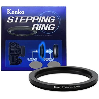 Kenko Stepping Ring 77 mm-67 mm für Objektiv, Adapterring, für Filter, Kleiner als der Durchmesser des Objektivs, 899243 Kenko Stepping Ring 77 mm-67 mm für Objektiv, Adapterring, für Filter, Kleiner als der Durchmesser des Objektivs, 899243