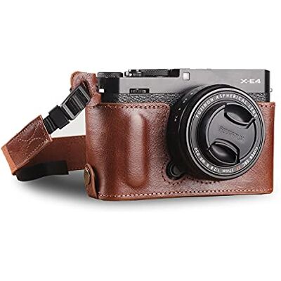 MegaGear Ever Ready Echtleder Kamera-Halbtasche mit Trageriemen kompatibel mit Fujifilm X Series X-E4 (Braun) MegaGear Ever Ready Echtleder Kamera-Halbtasche mit Trageriemen kompatibel mit Fujifilm X Series X-E4 (Braun)
