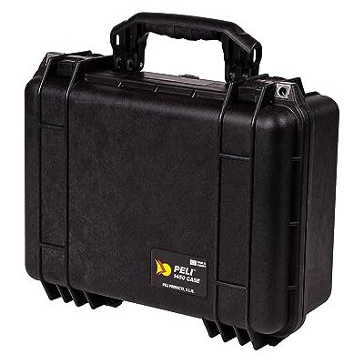 PELI 1450 Outdoor Schutzkoffer für Video- und Kameraequipment, IP67 Wasserdicht, 15L Volumen, Mit Schaumeinlage (anpassbar), Schwarz PELI 1450 Outdoor Schutzkoffer für Video- und Kameraequipment, IP67 Wasserdicht, 15L Volumen, Mit Schaumeinlage (anpassbar), Schwarz