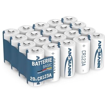 ANSMANN ANS 1520-0024 - Lithium-CR123a / CR17335 Akku Packung mit 20 ANSMANN ANS 1520-0024 - Lithium-CR123a / CR17335 Akku Packung mit 20
