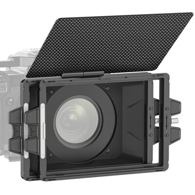 NEEWER Mini Mattbox mit Zwei 4 "x5,65 Filterfächern, 4 zirkulären Objektivadaptern, Carbon Fiber Top Flag, Kompatibel mit SmallRig Zubehör Kompatibel mit K&F NISI TIFFEN Cinema Filter, PG002 NEEWER Mini Mattbox mit Zwei 4 "x5,65 Filterfächern, 4 zirkulären Objektivadaptern, Carbon Fiber Top Flag, Kompatibel mit SmallRig Zubehör Kompatibel mit K&F NISI TIFFEN Cinema Filter, PG002