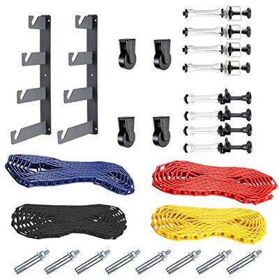 NEEWER Fotografie 4 Rollen Wandmontage Manuelle Hintergrund Unterstützung System mit 2 x Vierfach Haken, 8 x Expand Bar, 4 x Kette, Tragfähigkeit pro Rolle: 22lb/10kg NEEWER Fotografie 4 Rollen Wandmontage Manuelle Hintergrund Unterstützung System mit 2 x Vierfach Haken, 8 x Expand Bar, 4 x Kette, Tragfähigkeit pro Rolle: 22lb/10kg
