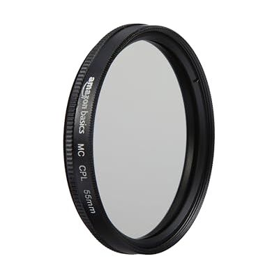 Amazon 55 mm Circular Polarisations-Schutzfilter für tiefere Farben, Reduzierung von Blendung und Reflexionen, Mehrfach beschichtet, schützt vor Staub, Schmutz und Kratzern Amazon 55 mm Circular Polarisations-Schutzfilter für tiefere Farben, Reduzierung von Blendung und Reflexionen, Mehrfach beschichtet, schützt vor Staub, Schmutz und Kratzern