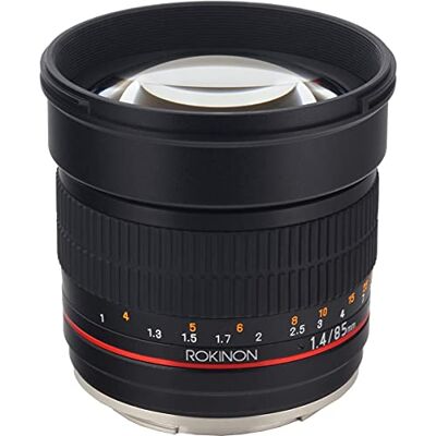 Rokinon AE85M-C 85mm F1.4 Asphärisches Objektiv mit eingebautem AE-Chip für Canon DSLR-Kameras, Schwarz Rokinon AE85M-C 85mm F1.4 Asphärisches Objektiv mit eingebautem AE-Chip für Canon DSLR-Kameras, Schwarz