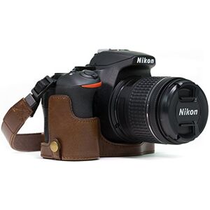 MegaGear MG1171 Ever Ready Leder Kamera Halbtasche mit Trageriemen und Batteriezugang für Nikon D5600, D5500 Dunkelbraun MegaGear MG1171 Ever Ready Leder Kamera Halbtasche mit Trageriemen und Batteriezugang für Nikon D5600, D5500 Dunkelbraun