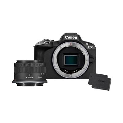 Canon EOS R50 Systemkamera + RF-S 18-45mm is STM Objektiv + 2X Batterien (Zusätzliches Akku-Kit) Spiegellose Kamera (Digitalkamera mit Autofokus + Motiverkennung für Personen Augen Tiere Fahrzeuge) Canon EOS R50 Systemkamera + RF-S 18-45mm is STM Objektiv + 2X Batterien (Zusätzliches Akku-Kit) Spiegellose Kamera (Digitalkamera mit Autofokus + Motiverkennung für Personen Augen Tiere Fahrzeuge)