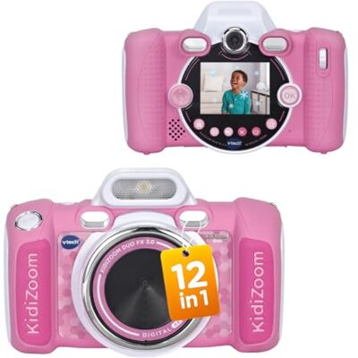 VTech KidiZoom Duo FX 2.0 Pink Digitalkamera für Kinder Dual-Kamera (Vorder & Rückkamera), 80+ Effekte, Videoaufnahme, Musikplayer & Spiele integriert, robust für ab 4 Jahren VTech KidiZoom Duo FX 2.0 Pink Digitalkamera für Kinder Dual-Kamera (Vorder & Rückkamera), 80+ Effekte, Videoaufnahme, Musikplayer & Spiele integriert, robust für ab 4 Jahren