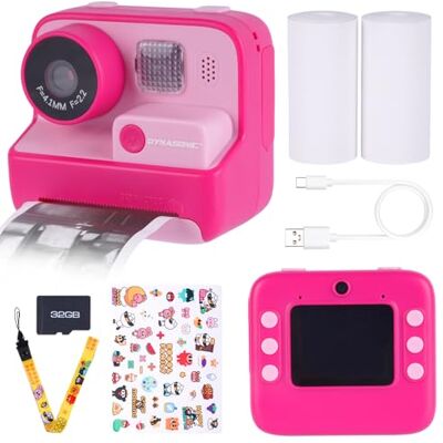 DYNASONIC Kinderkamera, wiederaufladbare Mini-Digitalkamera für Fotos und Videos. 48MP. 2.5k UHD mit SD Karte, Geschenk für Kinder und Mädchen von 3-14 Jahren DYNASONIC Kinderkamera, wiederaufladbare Mini-Digitalkamera für Fotos und Videos. 48MP. 2.5k UHD mit SD Karte, Geschenk für Kinder und Mädchen von 3-14 Jahren