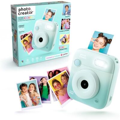 Canal Toys C Toys Photo Creator – Sofortbildkamera Farbe – CLK 115 Druckt 100 HD-Fotos in Farbe mit Filtern und Rahmen – Display 2,4 Zoll, wiederaufladbarer USB-C-Akku – Geschenkidee ab 14 Canal Toys C Toys Photo Creator – Sofortbildkamera Farbe – CLK 115 Druckt 100 HD-Fotos in Farbe mit Filtern und Rahmen – Display 2,4 Zoll, wiederaufladbarer USB-C-Akku – Geschenkidee ab 14