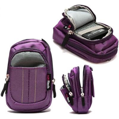 Navitech Lila Kamera Tasche Kompatibel mit dem Panasonic Lumix DC-TZ96 Digital Camera Navitech Lila Kamera Tasche Kompatibel mit dem Panasonic Lumix DC-TZ96 Digital Camera