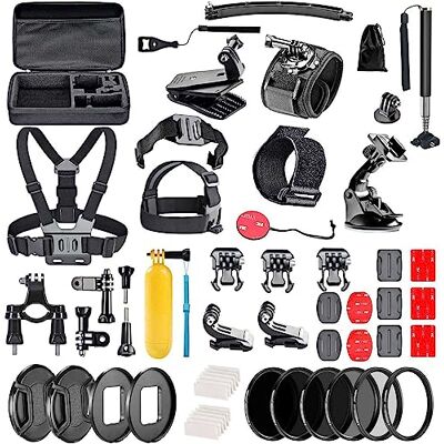Navitech 60-in1 Action Kamera Zubehör Set Mit Eva Fall Kompatibel mit dem Apexcam M80 PRO Action Camera Navitech 60-in1 Action Kamera Zubehör Set Mit Eva Fall Kompatibel mit dem Apexcam M80 PRO Action Camera