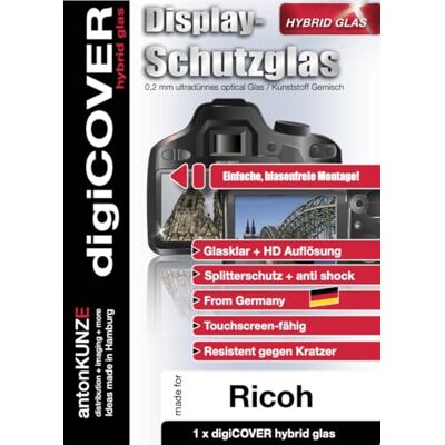 digiCOVER Hybrid Glas Displayschutz passgenau für Ricoh GR IV digiCOVER Hybrid Glas Displayschutz passgenau für Ricoh GR IV
