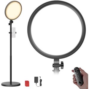 NEEWER Basics 12" 24W Großes Ringlicht mit 173cm Stativ, Handyhalter & Fernbedienung kompatibel mit iPhone Videos, Selfies, Streaming, Make up und Studio, 3000K-6500K, CRI98 Vollbild LED Panel,BR13 NEEWER Basics 12" 24W Großes Ringlicht mit 173cm Stativ, Handyhalter & Fernbedienung kompatibel mit iPhone Videos, Selfies, Streaming, Make up und Studio, 3000K-6500K, CRI98 Vollbild LED Panel,BR13