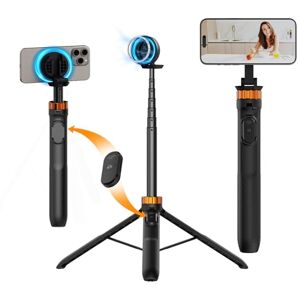 K&F CONCEPT MS19 Magnet Selfie Stick,162CM Handy Stativ mit Abnehmbarer Fernbedienung, Stativ für Smartphone, Mini-Stativ Kompatibel mit iPhone Samsung und Android Handys(Schwarz) K&F CONCEPT MS19 Magnet Selfie Stick,162CM Handy Stativ mit Abnehmbarer Fernbedienung, Stativ für Smartphone, Mini-Stativ Kompatibel mit iPhone Samsung und Android Handys(Schwarz)