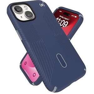 Speck iPhone 15 Hülle – ClickLock rutschfeste Interlock, gebaut für MagSafe, Fallschutzgriff – für iPhone 15, iPhone 14, iPhone 13–6,1 Zoll Handyhülle – Presidio2 Grip Coastal Blue/Dust Grey/White Speck iPhone 15 Hülle – ClickLock rutschfeste Interlock, gebaut für MagSafe, Fallschutzgriff – für iPhone 15, iPhone 14, iPhone 13–6,1 Zoll Handyhülle – Presidio2 Grip Coastal Blue/Dust Grey/White