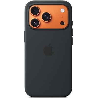 Apple iPhone 17 Pro Silikon Case mit MagSafe Schwarz Apple iPhone 17 Pro Silikon Case mit MagSafe Schwarz 