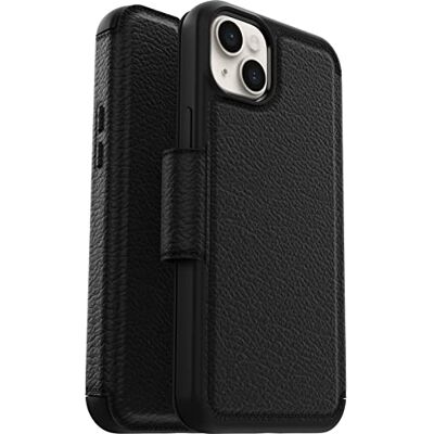 OtterBox Strada Hülle für iPhone 14 Plus, stoßfest, sturzsicher, Premium Lederfolio mit Zwei Kartenhaltern, 3X getestet nach Militärstandard, Schwarz OtterBox Strada Hülle für iPhone 14 Plus, stoßfest, sturzsicher, Premium Lederfolio mit Zwei Kartenhaltern, 3X getestet nach Militärstandard, Schwarz