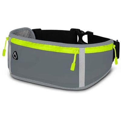 ONEFLOW Active Pro Laufgürtel für Google Pixel 9 Pro XL Lauftasche mit 3 Fächern, Atmungsaktiv, Sport Handytasche zum Joggen, Handy Bauchtasche Wasserdicht, Running Belt, Grau ONEFLOW Active Pro Laufgürtel für Google Pixel 9 Pro XL Lauftasche mit 3 Fächern, Atmungsaktiv, Sport Handytasche zum Joggen, Handy Bauchtasche Wasserdicht, Running Belt, Grau