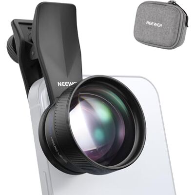 NEEWER 75mm Makro Kamera Objektiv für Handy mit 17mm Objektive Clip mit Gewinde, 3X Vergrößerung, 5 Elemente in 5 Gruppen für Rückplatte Käfig Hülle Kompatibel mit iPhone Samsung Android, LS-73 NEEWER 75mm Makro Kamera Objektiv für Handy mit 17mm Objektive Clip mit Gewinde, 3X Vergrößerung, 5 Elemente in 5 Gruppen für Rückplatte Käfig Hülle Kompatibel mit iPhone Samsung Android, LS-73