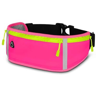 ONEFLOW Active Pro Laufgürtel für Samsung Galaxy A35 5G Lauftasche mit 3 Fächern, Atmungsaktiv, Sport Handytasche zum Joggen, Handy Bauchtasche Wasserdicht, Running Belt, Hot Pink ONEFLOW Active Pro Laufgürtel für Samsung Galaxy A35 5G Lauftasche mit 3 Fächern, Atmungsaktiv, Sport Handytasche zum Joggen, Handy Bauchtasche Wasserdicht, Running Belt, Hot Pink