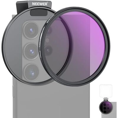 AniWorld NEEWER 67mm CPL Filter für Smartphone HD Circular Polarisationsfilter mit Kalt-Schuh Smartphone-Reinigungstuch AniWorld NEEWER 67mm CPL Filter für Smartphone HD Circular Polarisationsfilter mit Kalt-Schuh Smartphone-Reinigungstuch