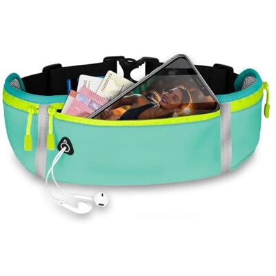 ONEFLOW Active Pro Laufgürtel für Samsung Galaxy S26 Plus Lauftasche mit 3 Fächern, Atmungsaktiv, Sport Handytasche zum Joggen, Handy Bauchtasche Wasserdicht, Running Belt, Blau ONEFLOW Active Pro Laufgürtel für Samsung Galaxy S26 Plus Lauftasche mit 3 Fächern, Atmungsaktiv, Sport Handytasche zum Joggen, Handy Bauchtasche Wasserdicht, Running Belt, Blau