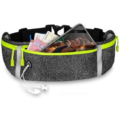 ONEFLOW Active Pro Laufgürtel für Sony Xperia 1 VIII Lauftasche mit 3 Fächern, Atmungsaktiv, Sport Handytasche zum Joggen, Handy Bauchtasche Wasserdicht, Running Belt, Dunkelgrau ONEFLOW Active Pro Laufgürtel für Sony Xperia 1 VIII Lauftasche mit 3 Fächern, Atmungsaktiv, Sport Handytasche zum Joggen, Handy Bauchtasche Wasserdicht, Running Belt, Dunkelgrau