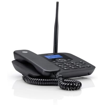 Motorola – FW410L 4G kabelloses Festnetztelefon, WLAN-Hotspot, SIM-Karte, Batterie-Backup, Freisprecheinrichtung, GSM-Quadband, Anrufweiterleitung Motorola – FW410L 4G kabelloses Festnetztelefon, WLAN-Hotspot, SIM-Karte, Batterie-Backup, Freisprecheinrichtung, GSM-Quadband, Anrufweiterleitung