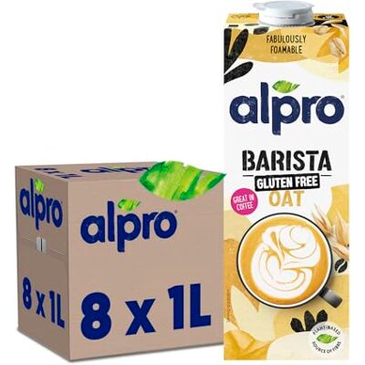 Alpro - Barista Hafermilch - Glutenfrei - 8 x 1L Alpro - Barista Hafermilch - Glutenfrei - 8 x 1L