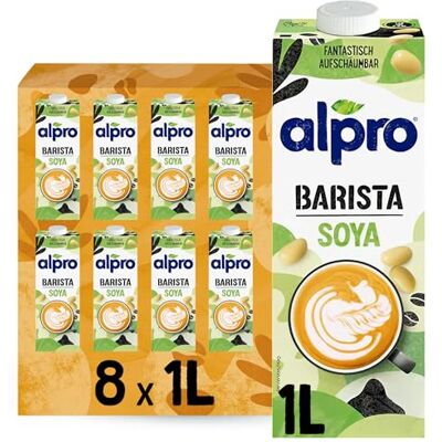 Alpro Barista Sojadrink - Pflanzenmilch - 8x1L Alpro Barista Sojadrink - Pflanzenmilch - 8x1L