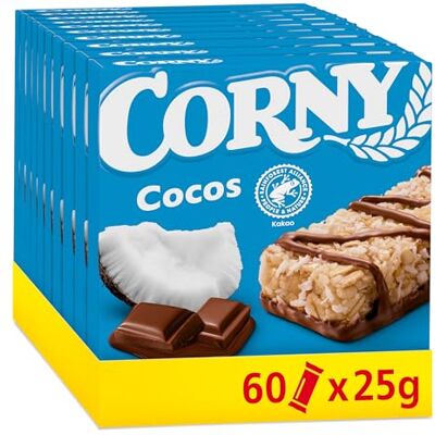 Corny Müsliriegel Classic Cocos Kokos & Vollmilchschokolade 60 x 25 g Corny Müsliriegel Classic Cocos Kokos & Vollmilchschokolade 60 x 25 g