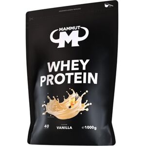 Mammut Nutrition Whey Protein Pulver Vanilla – 1kg – 27g Protein pro Portion – Eiweißpulver mit hohem BCAA-Anteil – Perfekte Löslichkeit in Wasser & Milch – Ideale Zwischenmahlzeit Mammut Nutrition Whey Protein Pulver Vanilla – 1kg – 27g Protein pro Portion – Eiweißpulver mit hohem BCAA-Anteil – Perfekte Löslichkeit in Wasser & Milch – Ideale Zwischenmahlzeit