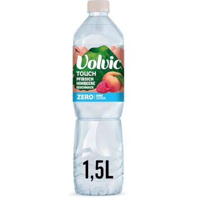 Volvic Touch Zero Pfirsich-Himbeere – 6x1.5L – Zucker- & Kalorienfrei Volvic Touch Zero Pfirsich-Himbeere – 6x1.5L – Zucker- & Kalorienfrei