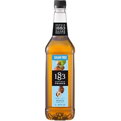 1883 MAISON ROUTIN 1883 Haselnuss Sirup Zuckerfrei Qualität aus Frankreich 1 Liter PET-Flasche Vegan 1883 MAISON ROUTIN 1883 Haselnuss Sirup Zuckerfrei Qualität aus Frankreich 1 Liter PET-Flasche Vegan
