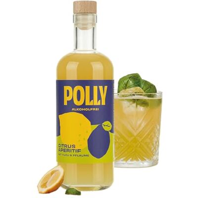 POLLY Citrus Aperitif Alkoholfreier Aperitif inspiriert von Limoncello mit Yuzu, Zitrone und Pflaume Frisch und aromatisch perfekte Basis für alkoholfreien Limoncello Spritz 500 ml POLLY Citrus Aperitif Alkoholfreier Aperitif inspiriert von Limoncello mit Yuzu, Zitrone und Pflaume Frisch und aromatisch perfekte Basis für alkoholfreien Limoncello Spritz 500 ml