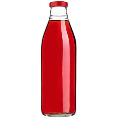 KADAX Glasflaschen 1L mit Schraubverschluss Rot – Leere Milchflaschen Saftflaschen zum Befüllen für Saft, Milch, Smoothies & Sirup, Refillable Glass Bottles KADAX Glasflaschen 1L mit Schraubverschluss Rot – Leere Milchflaschen Saftflaschen zum Befüllen für Saft, Milch, Smoothies & Sirup, Refillable Glass Bottles