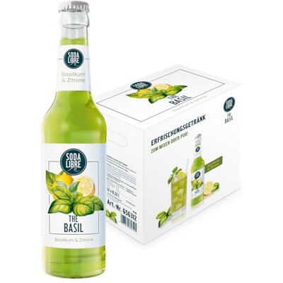 Soda Libre The Basil Alkoholfreies Erfrischungsgetränk Basilikum und Zitrone 6% Fruchtgehalt Perfekt als Filler mit Gin 12 x 330ML Soda Libre The Basil Alkoholfreies Erfrischungsgetränk Basilikum und Zitrone 6% Fruchtgehalt Perfekt als Filler mit Gin 12 x 330ML