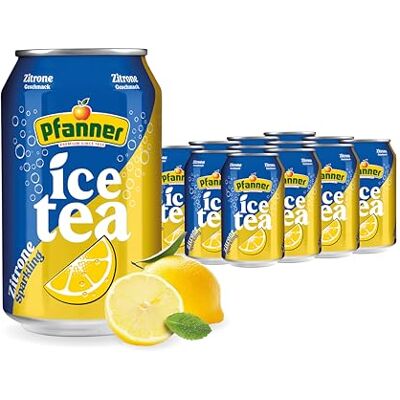 Pfanner Eistee Lemon Sparkling Dose im Vorratspack – Kohlensäurehaltiger IceTea mit Zitronengeschmack (12 x 0,33 l) Pfanner Eistee Lemon Sparkling Dose im Vorratspack – Kohlensäurehaltiger IceTea mit Zitronengeschmack (12 x 0,33 l)