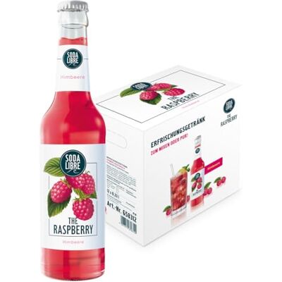 Soda Libre The Raspberry Alkoholfreies Erfrischungsgetränk Himbeere 10% Fruchtgehalt Perfekt als Filler mit Rum 12 x 330ML Soda Libre The Raspberry Alkoholfreies Erfrischungsgetränk Himbeere 10% Fruchtgehalt Perfekt als Filler mit Rum 12 x 330ML