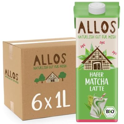 Allos Bio Hafer Matcha Latte Milchalternative mit Matcha 6 x 1l Allos Bio Hafer Matcha Latte Milchalternative mit Matcha 6 x 1l