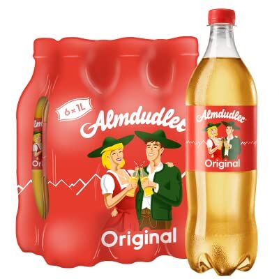 Almdudler Original Alpenkräuterlimonade im Vorratspack (6 x 1 l) Limonade aus natürlichen Alpenkräutern Almdudler Original Alpenkräuterlimonade im Vorratspack (6 x 1 l) Limonade aus natürlichen Alpenkräutern