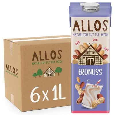 Allos Bio Erdnuss Drink Peanut Vegane Milchalternative 6 x 1L Allos Bio Erdnuss Drink Peanut Vegane Milchalternative 6 x 1L
