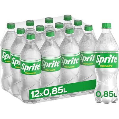 Sprite Limonade mit maximaler Erfrischung mit Limetten und Zitronen-Geschmack in praktischen Flaschen in praktischen Einweg-Flaschen (12 x 850 ml) Sprite Limonade mit maximaler Erfrischung mit Limetten und Zitronen-Geschmack in praktischen Flaschen in praktischen Einweg-Flaschen (12 x 850 ml)