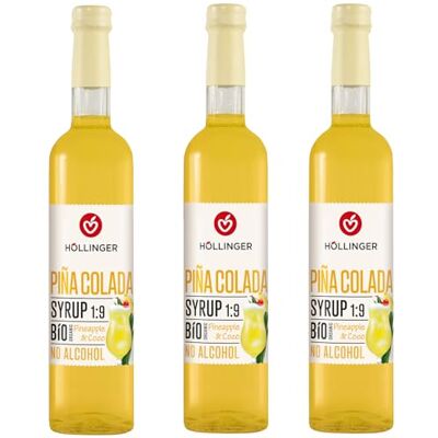 HÖLLINGER - JUST LOVING NATURE HÖLLINGER Piña Colada Sirup Bio, Alkoholfrei, Ananas & Kokos, 1:9 Konzentrat, Vegan, 3x500ml HÖLLINGER - JUST LOVING NATURE HÖLLINGER Piña Colada Sirup Bio, Alkoholfrei, Ananas & Kokos, 1:9 Konzentrat, Vegan, 3x500ml