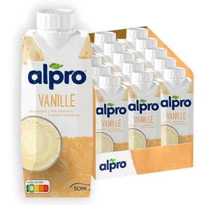 Alpro Sojadrink Vanillegeschmack – 15x250ml – Vegan – Glutenfrei – UHT Alpro Sojadrink Vanillegeschmack – 15x250ml – Vegan – Glutenfrei – UHT