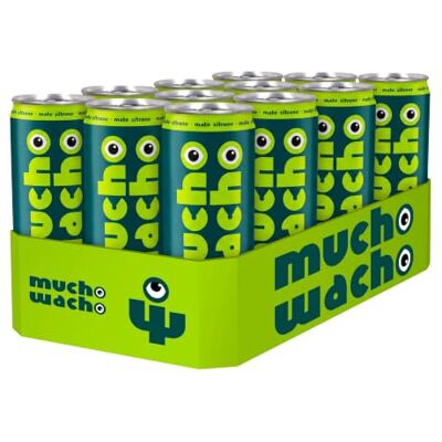 mucho wacho Mate-Drink Zitrone natürlicher Energy Drink 12 x 0,33l Dose Mate trifft Zitrone: natürliches Koffein mit Mateblätter-Auszug, kein Absturz – der sanftere Wachmacher für mucho Pläne mucho wacho Mate-Drink Zitrone natürlicher Energy Drink 12 x 0,33l Dose Mate trifft Zitrone: natürliches Koffein mit Mateblätter-Auszug, kein Absturz – der sanftere Wachmacher für mucho Pläne